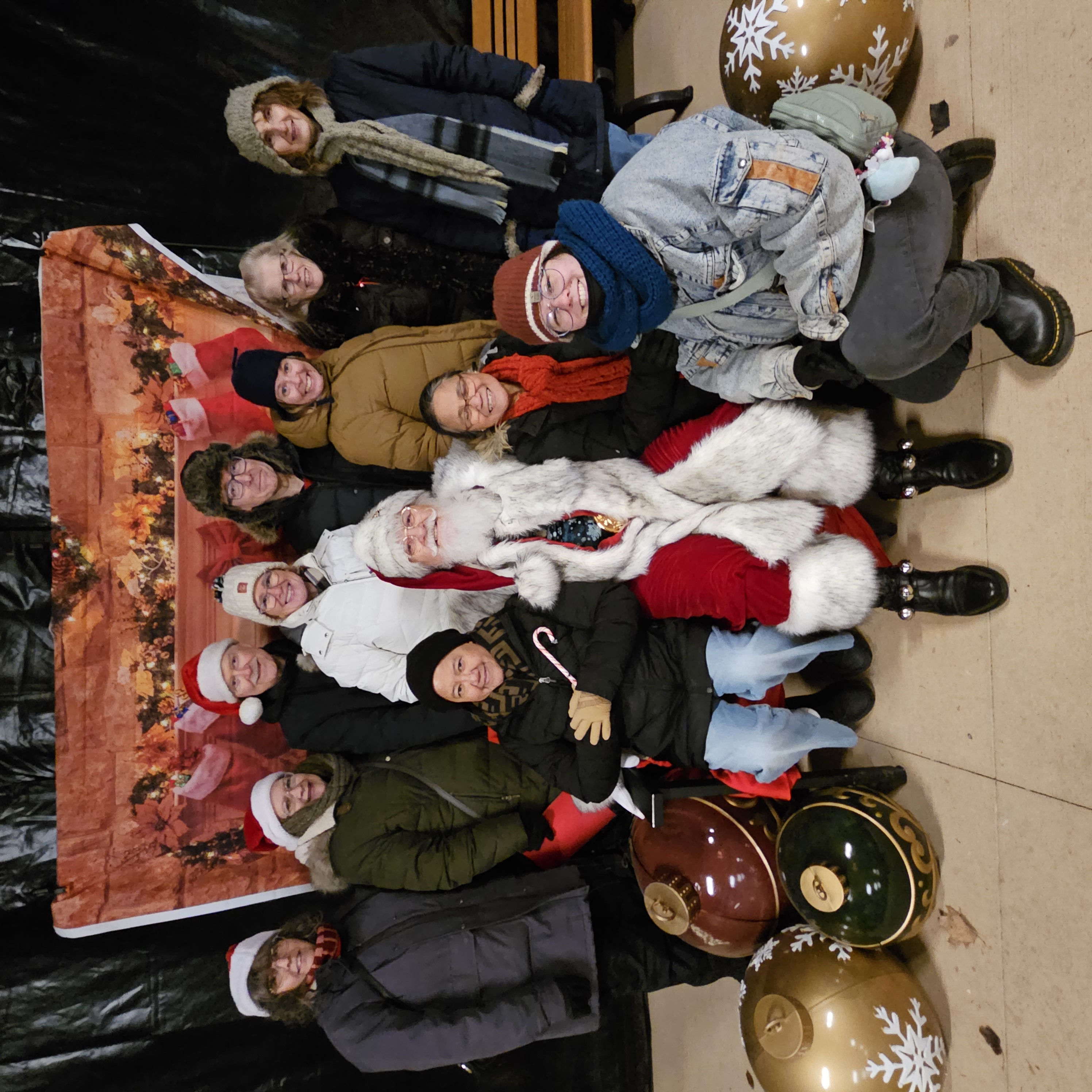 With Santa at Winter Walk